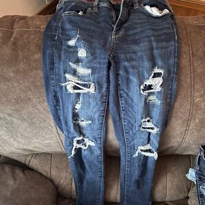American Eagle Outfitters Distressed Blue Jeans